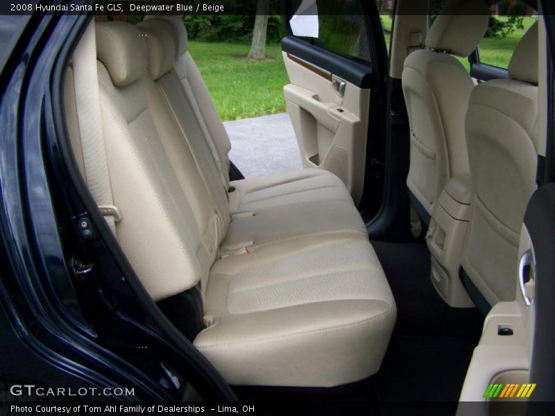 Deepwater Blue / Beige 2008 Hyundai Santa Fe GLS