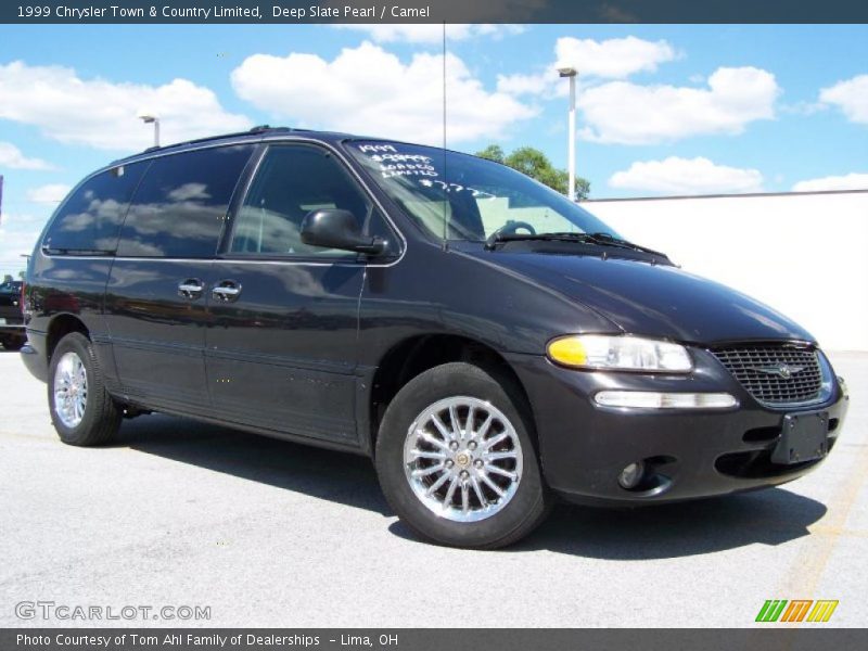 Deep Slate Pearl / Camel 1999 Chrysler Town & Country Limited