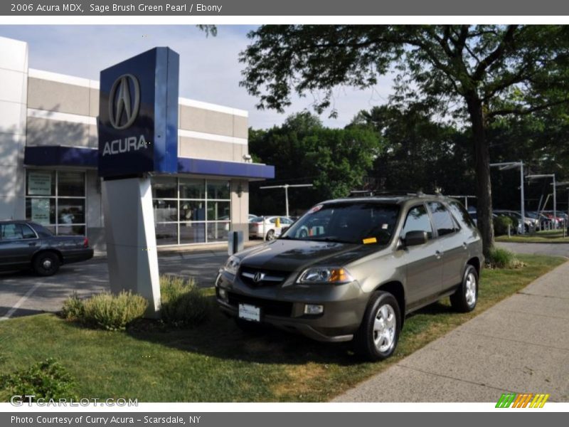 Sage Brush Green Pearl / Ebony 2006 Acura MDX