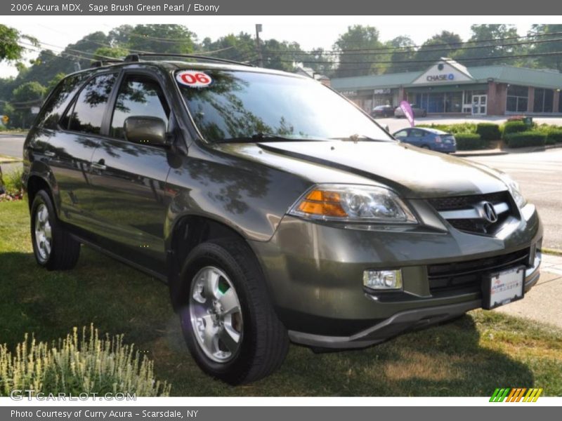 Sage Brush Green Pearl / Ebony 2006 Acura MDX