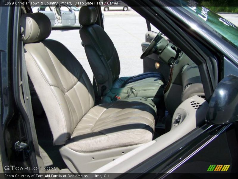 Deep Slate Pearl / Camel 1999 Chrysler Town & Country Limited