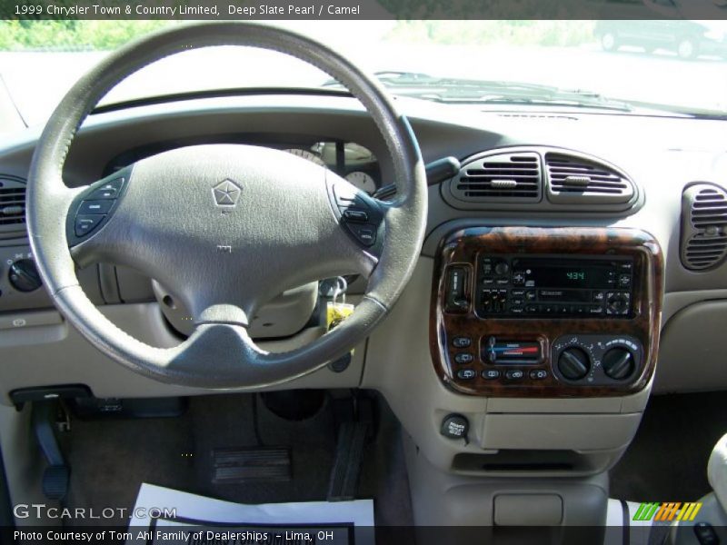 Deep Slate Pearl / Camel 1999 Chrysler Town & Country Limited
