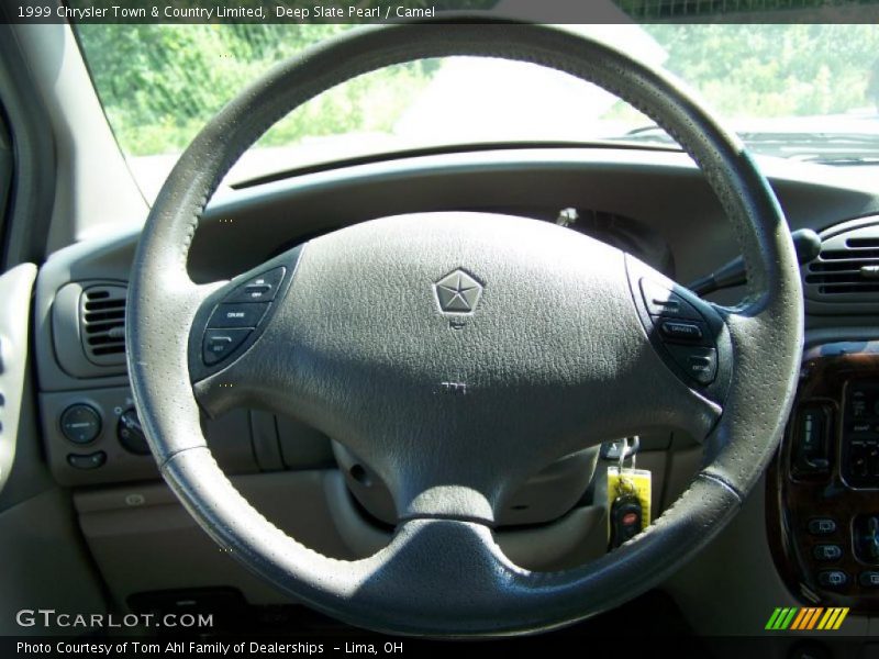 Deep Slate Pearl / Camel 1999 Chrysler Town & Country Limited