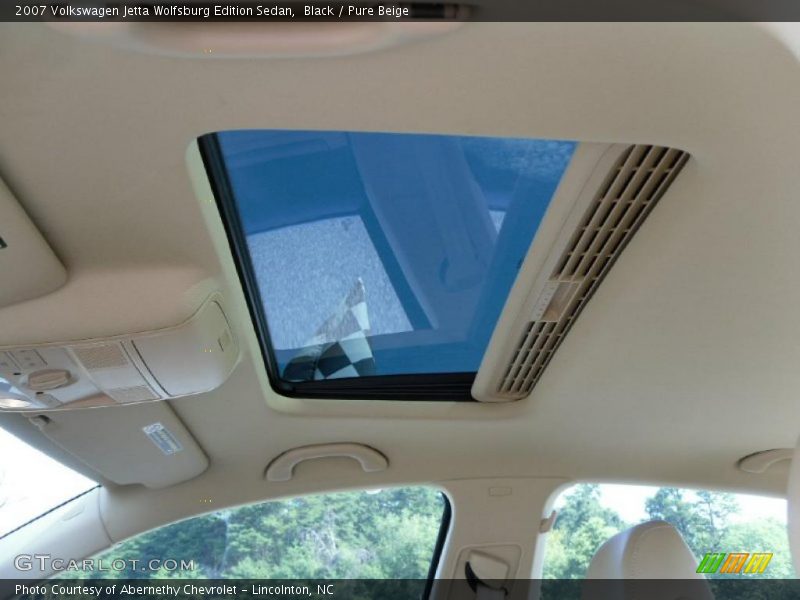 Black / Pure Beige 2007 Volkswagen Jetta Wolfsburg Edition Sedan