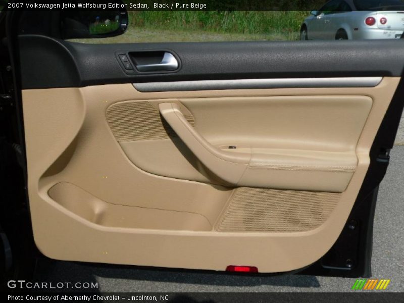 Black / Pure Beige 2007 Volkswagen Jetta Wolfsburg Edition Sedan
