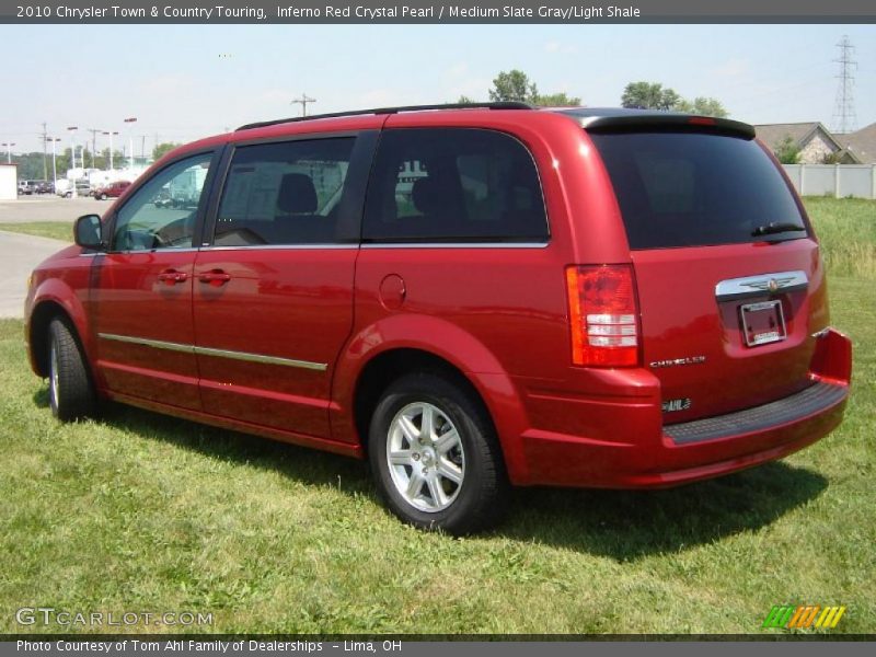 Inferno Red Crystal Pearl / Medium Slate Gray/Light Shale 2010 Chrysler Town & Country Touring