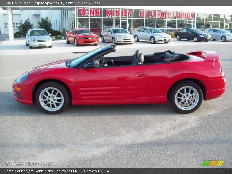 Saronno Red / Black 2001 Mitsubishi Eclipse Spyder GT