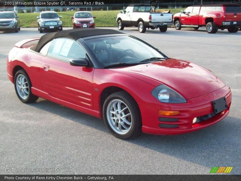 Saronno Red / Black 2001 Mitsubishi Eclipse Spyder GT