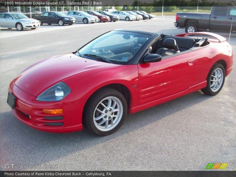 Saronno Red / Black 2001 Mitsubishi Eclipse Spyder GT