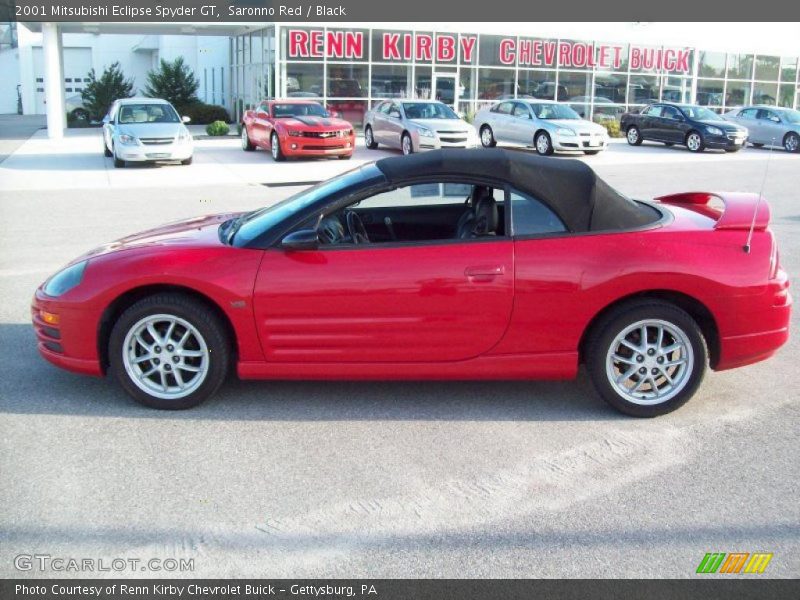 Saronno Red / Black 2001 Mitsubishi Eclipse Spyder GT