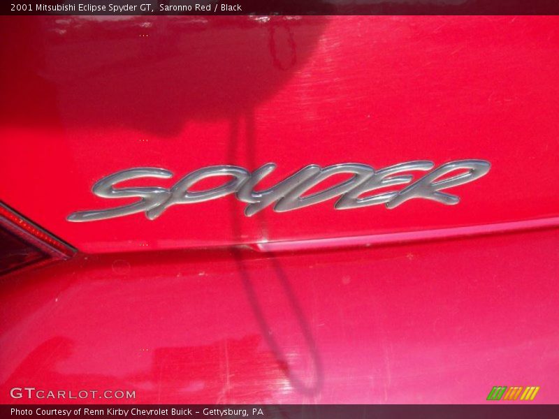 Saronno Red / Black 2001 Mitsubishi Eclipse Spyder GT