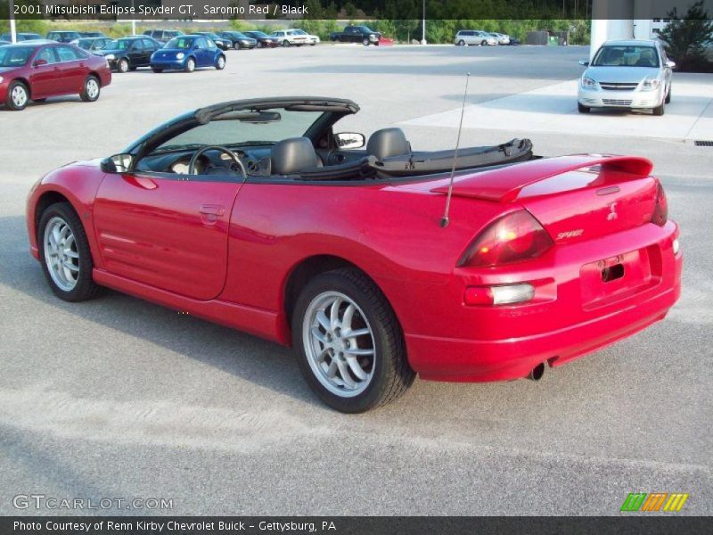 Saronno Red / Black 2001 Mitsubishi Eclipse Spyder GT