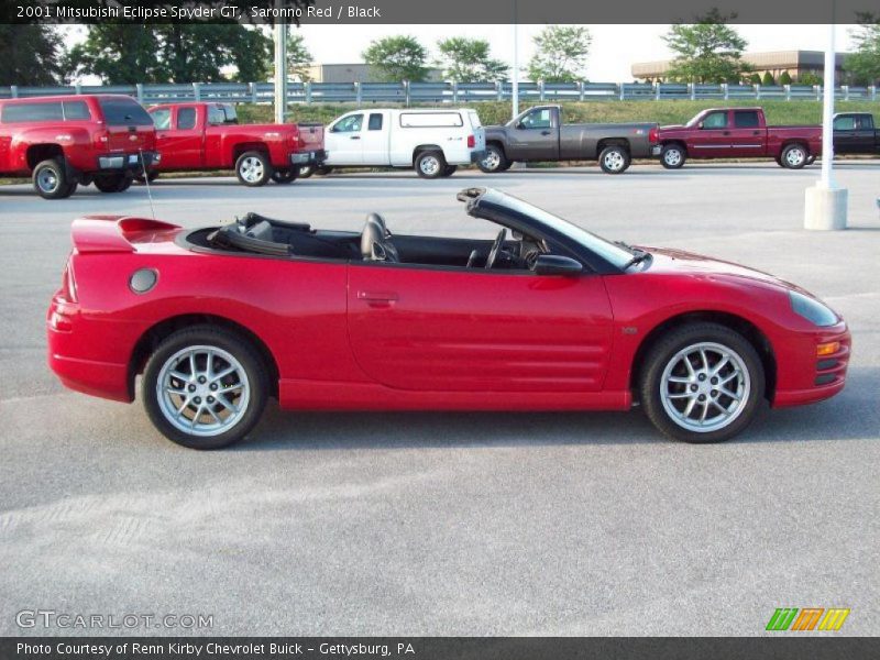 Saronno Red / Black 2001 Mitsubishi Eclipse Spyder GT