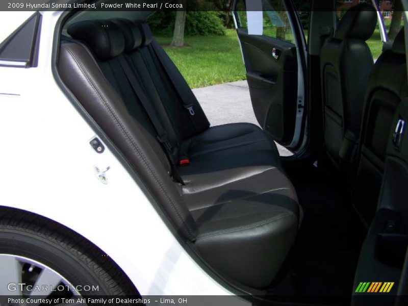 Powder White Pearl / Cocoa 2009 Hyundai Sonata Limited