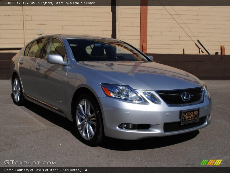Mercury Metallic / Black 2007 Lexus GS 450h Hybrid