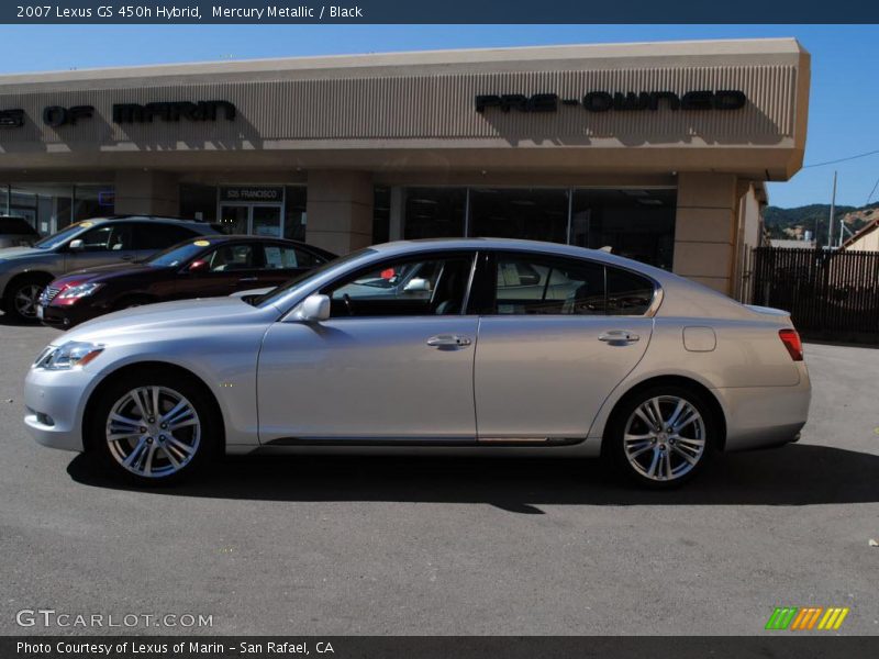 Mercury Metallic / Black 2007 Lexus GS 450h Hybrid
