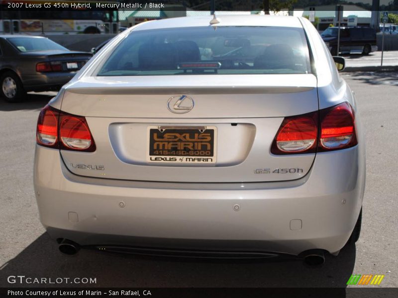 Mercury Metallic / Black 2007 Lexus GS 450h Hybrid