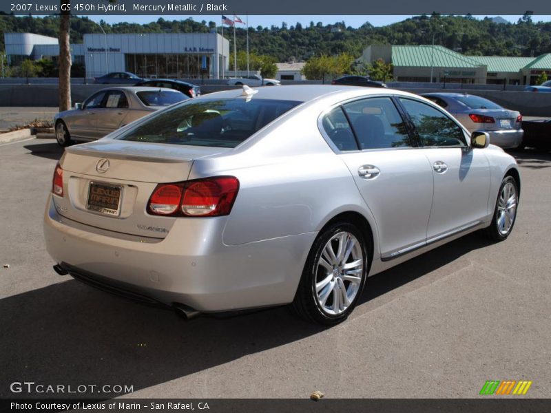 Mercury Metallic / Black 2007 Lexus GS 450h Hybrid
