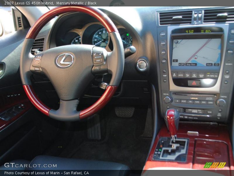 Mercury Metallic / Black 2007 Lexus GS 450h Hybrid