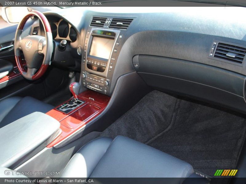 Mercury Metallic / Black 2007 Lexus GS 450h Hybrid