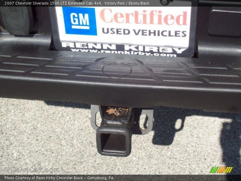 Victory Red / Ebony Black 2007 Chevrolet Silverado 1500 LTZ Extended Cab 4x4