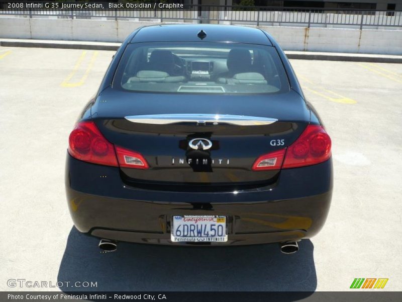 Black Obsidian / Graphite 2008 Infiniti G 35 Journey Sedan