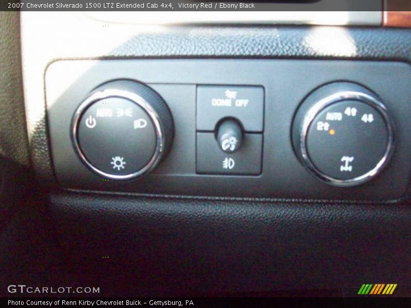 Victory Red / Ebony Black 2007 Chevrolet Silverado 1500 LTZ Extended Cab 4x4
