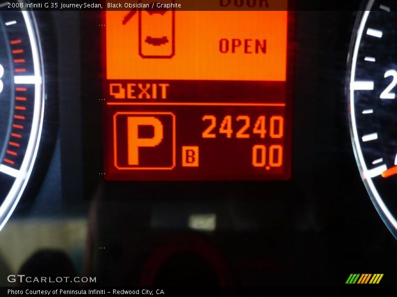 Black Obsidian / Graphite 2008 Infiniti G 35 Journey Sedan