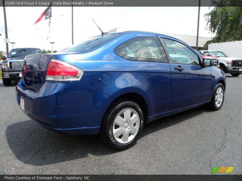 Vista Blue Metallic / Medium Stone 2008 Ford Focus S Coupe