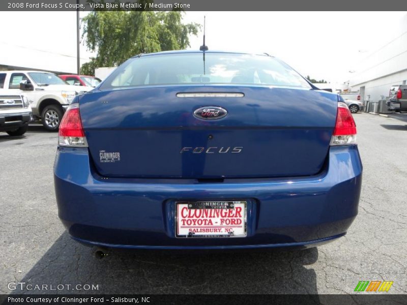 Vista Blue Metallic / Medium Stone 2008 Ford Focus S Coupe