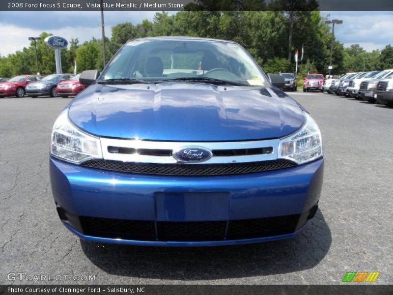 Vista Blue Metallic / Medium Stone 2008 Ford Focus S Coupe