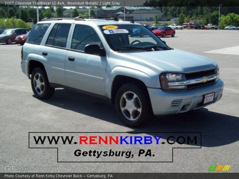 Moondust Metallic / Light Gray 2007 Chevrolet TrailBlazer LS 4x4