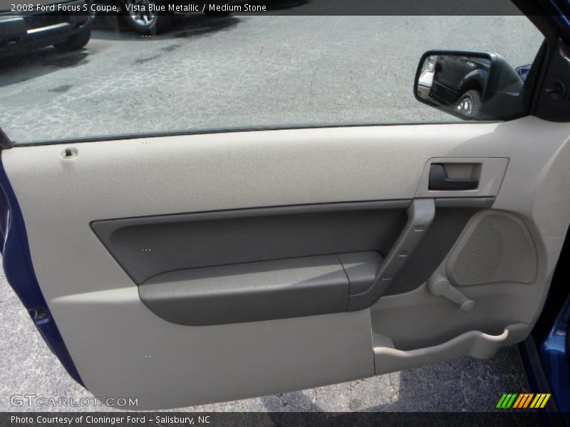 Vista Blue Metallic / Medium Stone 2008 Ford Focus S Coupe