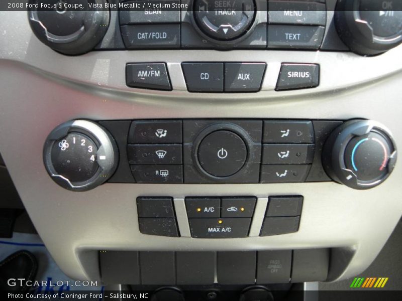 Vista Blue Metallic / Medium Stone 2008 Ford Focus S Coupe