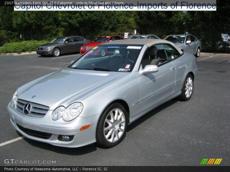 Iridium Silver Metallic / Stone 2007 Mercedes-Benz CLK 350 Cabriolet