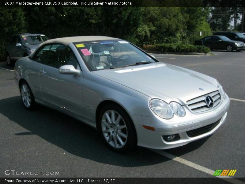 Iridium Silver Metallic / Stone 2007 Mercedes-Benz CLK 350 Cabriolet