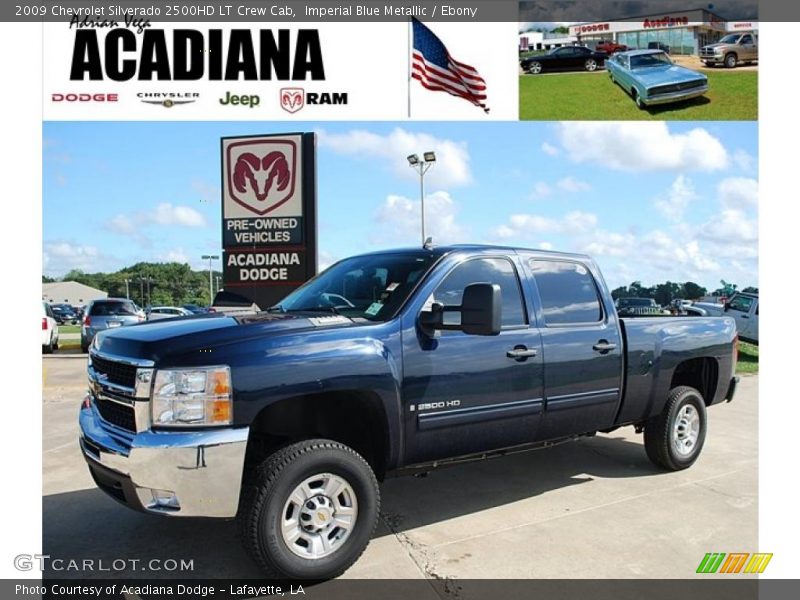 Imperial Blue Metallic / Ebony 2009 Chevrolet Silverado 2500HD LT Crew Cab