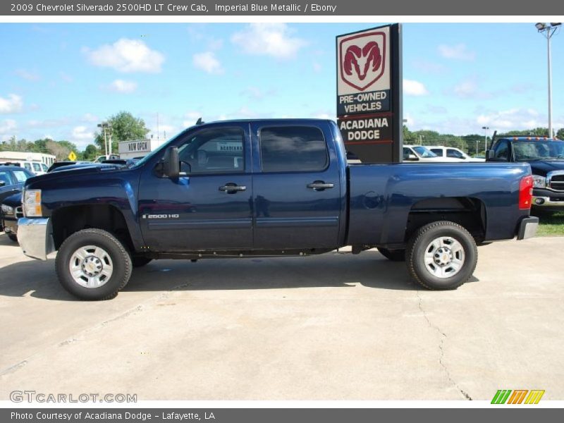 Imperial Blue Metallic / Ebony 2009 Chevrolet Silverado 2500HD LT Crew Cab