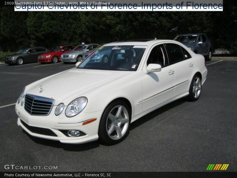 Arctic White / Cashmere 2009 Mercedes-Benz E 350 Sedan