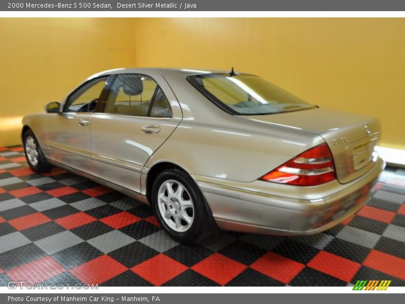 Desert Silver Metallic / Java 2000 Mercedes-Benz S 500 Sedan