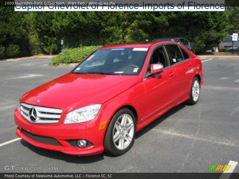 Mars Red / Almond/Mocha 2009 Mercedes-Benz C 350 Sport