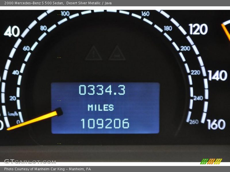Desert Silver Metallic / Java 2000 Mercedes-Benz S 500 Sedan