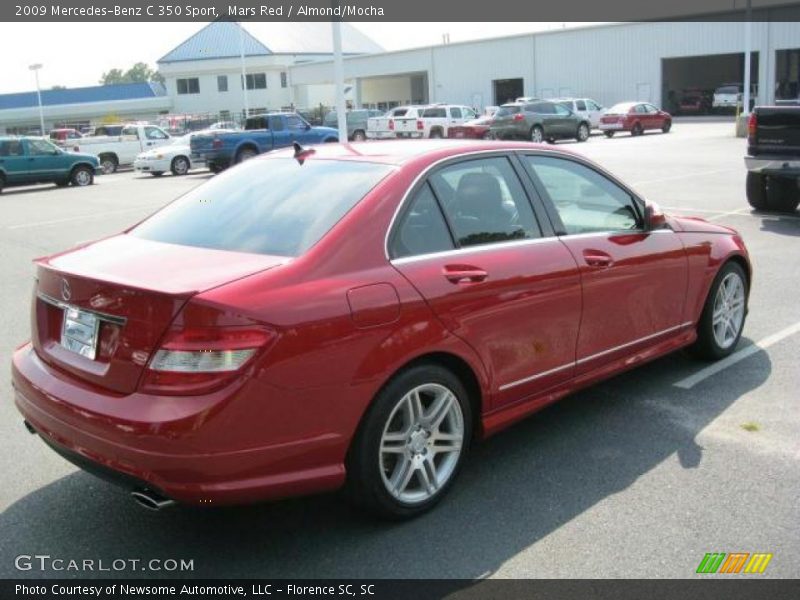 Mars Red / Almond/Mocha 2009 Mercedes-Benz C 350 Sport