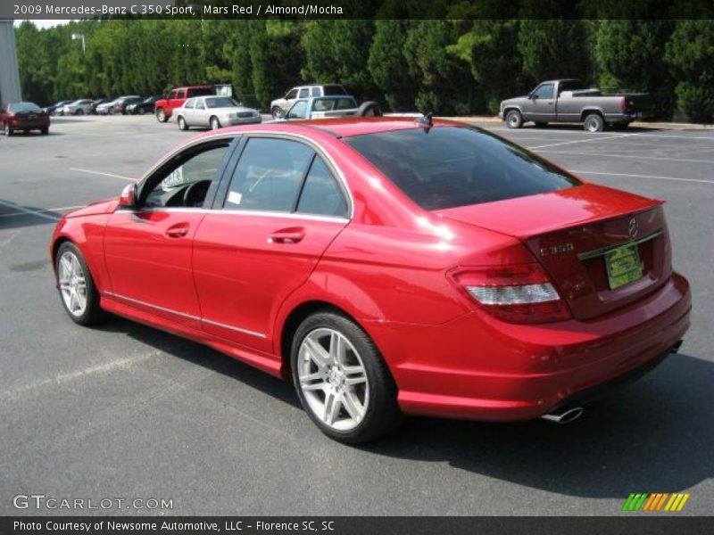Mars Red / Almond/Mocha 2009 Mercedes-Benz C 350 Sport