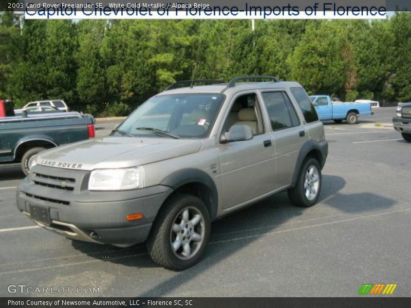 White Gold Metallic / Alpaca Beige 2003 Land Rover Freelander SE