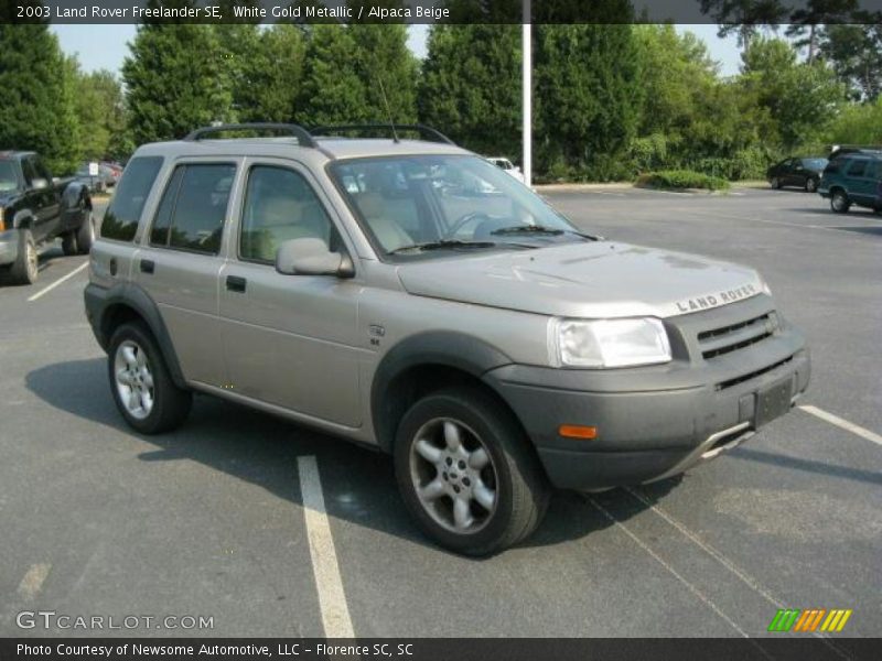 White Gold Metallic / Alpaca Beige 2003 Land Rover Freelander SE