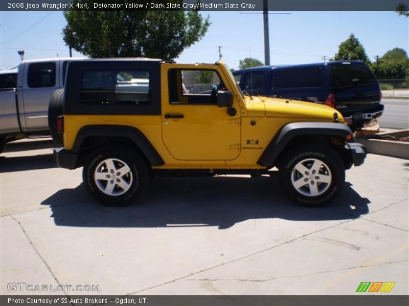Detonator Yellow / Dark Slate Gray/Medium Slate Gray 2008 Jeep Wrangler X 4x4