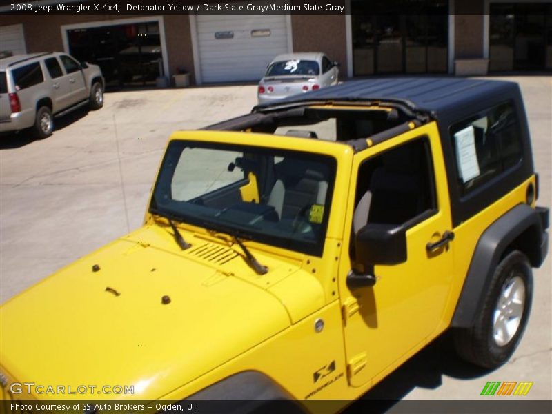 Detonator Yellow / Dark Slate Gray/Medium Slate Gray 2008 Jeep Wrangler X 4x4