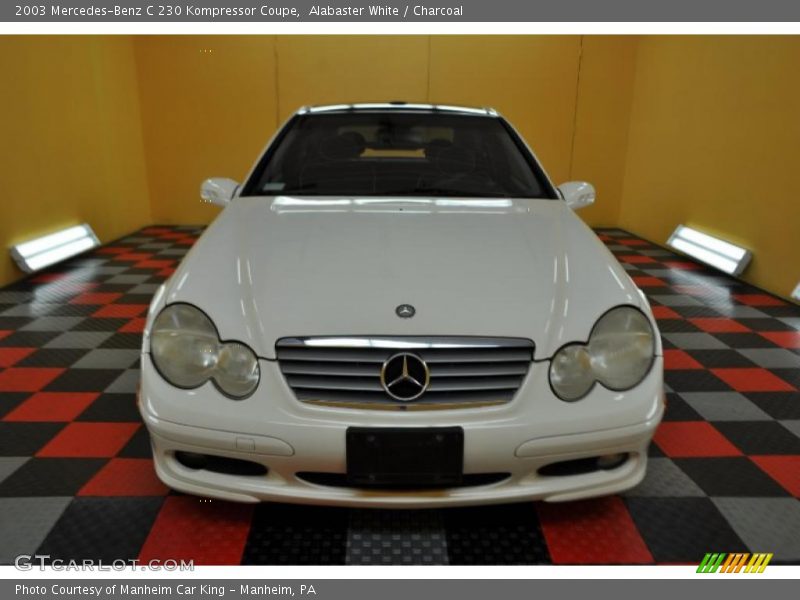 Alabaster White / Charcoal 2003 Mercedes-Benz C 230 Kompressor Coupe