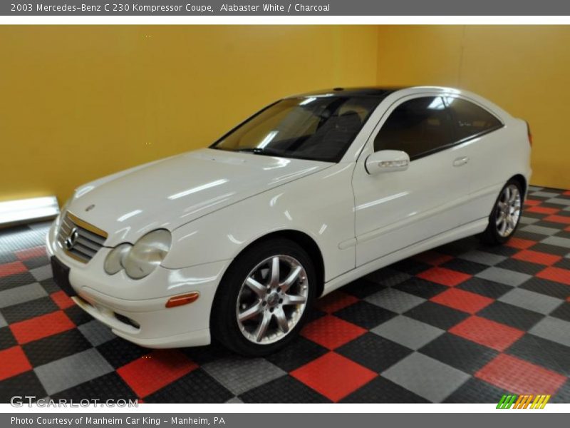 Alabaster White / Charcoal 2003 Mercedes-Benz C 230 Kompressor Coupe